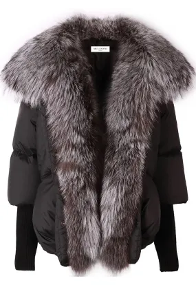 𝐋𝐈𝐌𝐈𝐓𝐄𝐃 𝐄𝐃𝐈𝐓𝐈𝐎𝐍 Down Fur Jacket with Silver Fox Fur