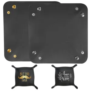 2 Pcs Leather Tray Table Top