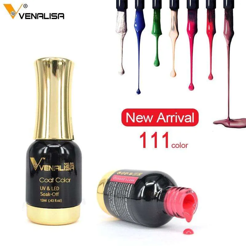 #60751  2019 New Venalisa Nail Paint Gel 12ml 120 colors Gel Polish Nail Gel Soak Off UV Gel Polish Nail Lacquer Varnishes