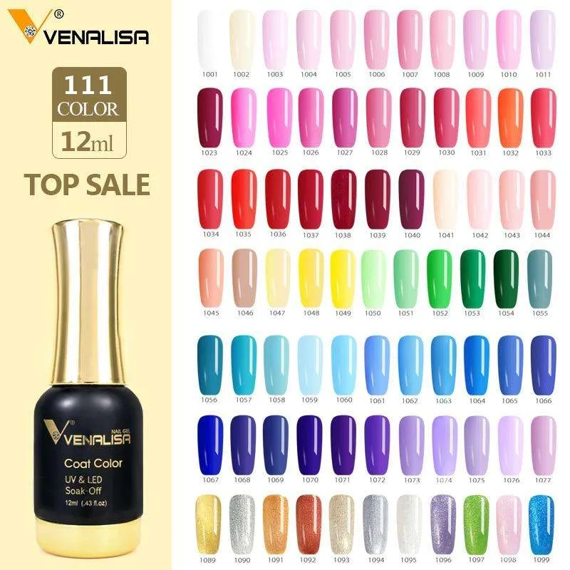 #60751  2019 New Venalisa Nail Paint Gel 12ml 120 colors Gel Polish Nail Gel Soak Off UV Gel Polish Nail Lacquer Varnishes