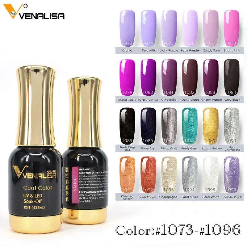 #60751  2019 New Venalisa Nail Paint Gel 12ml 120 colors Gel Polish Nail Gel Soak Off UV Gel Polish Nail Lacquer Varnishes