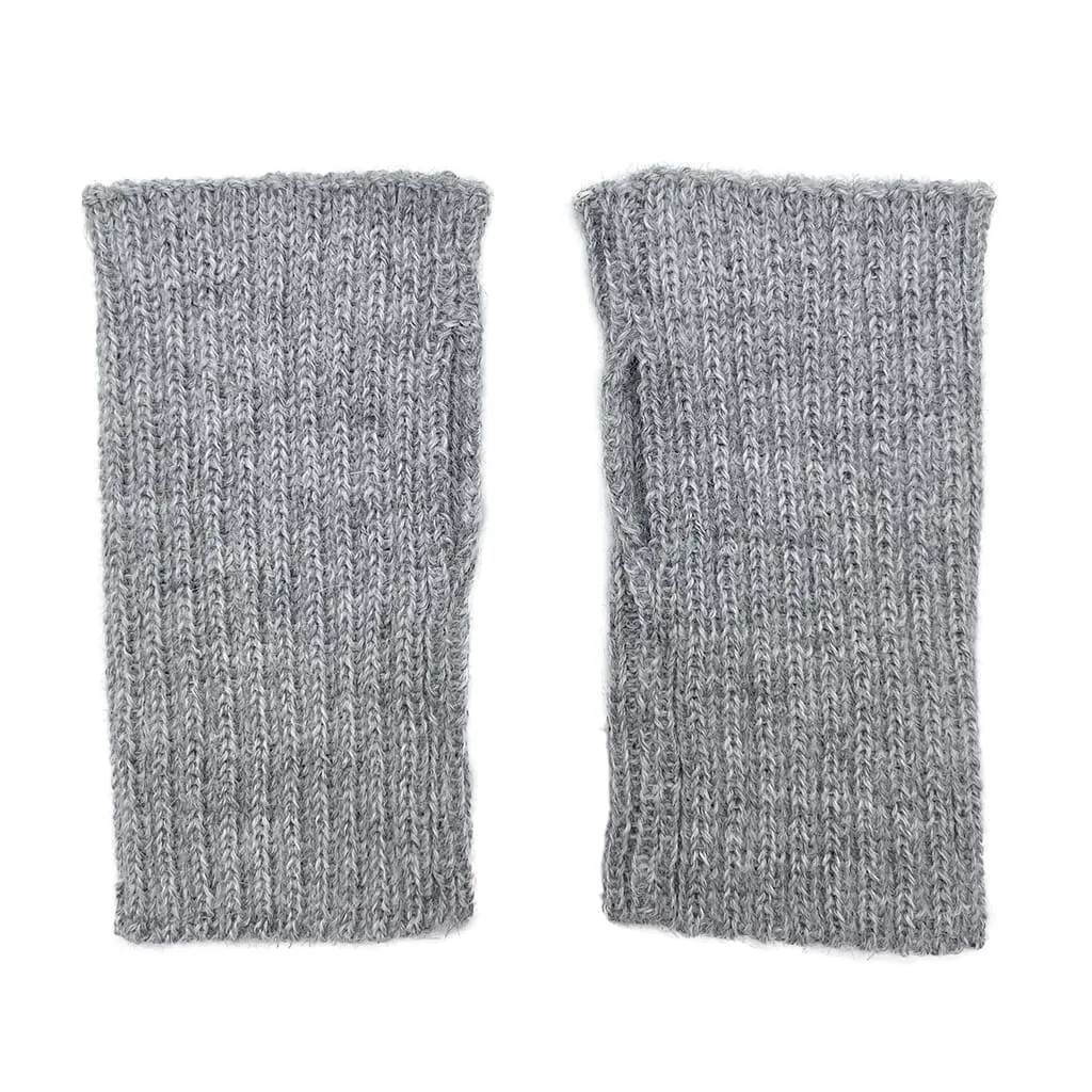 Alpaca fingerless Gloves - The “Minimalist” Texting fingerless