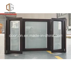 Aluminum Clad Wood Casement Window Built-in Blinds Integral Shutter Tilt and Turn Window for Afghan Client - China Aluminum Window, Wood Aluminum Window