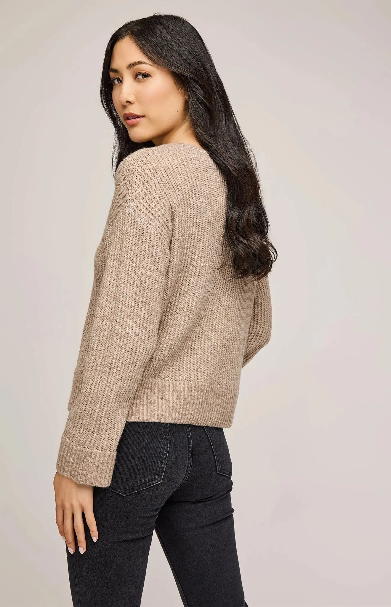 Ambrose L/S Sweater-heather taupe