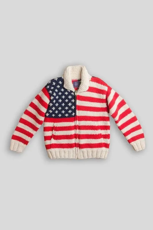 American Flag Cowichan Sweater