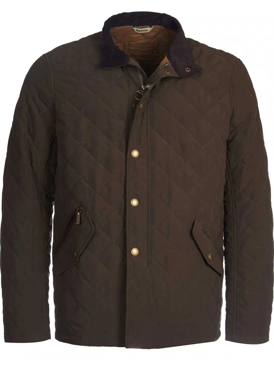 Barbour Mens Shoveler Quilted Jacket - Dark Olive