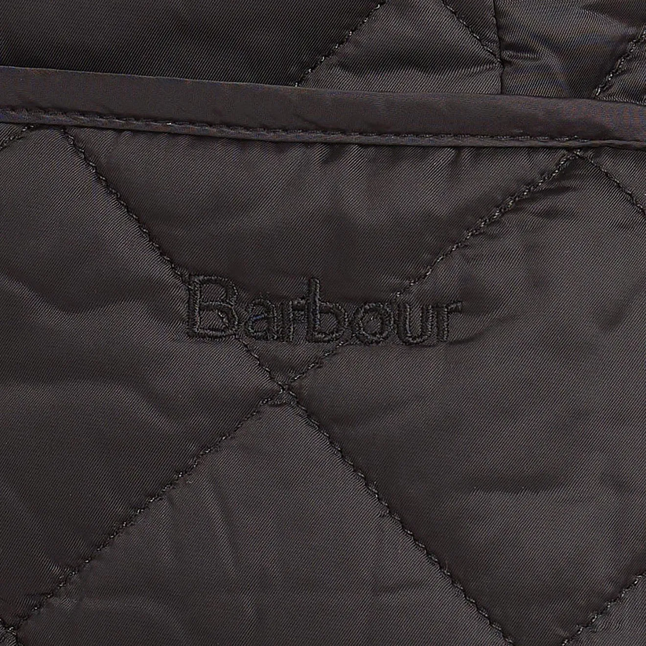 Barbour Womens Deveron Quilted Jacket Black / Olive