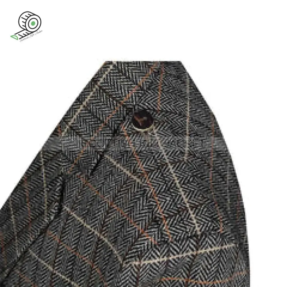 Brown Argyll Tweed Wool Jacket with Vest and Waistcoat