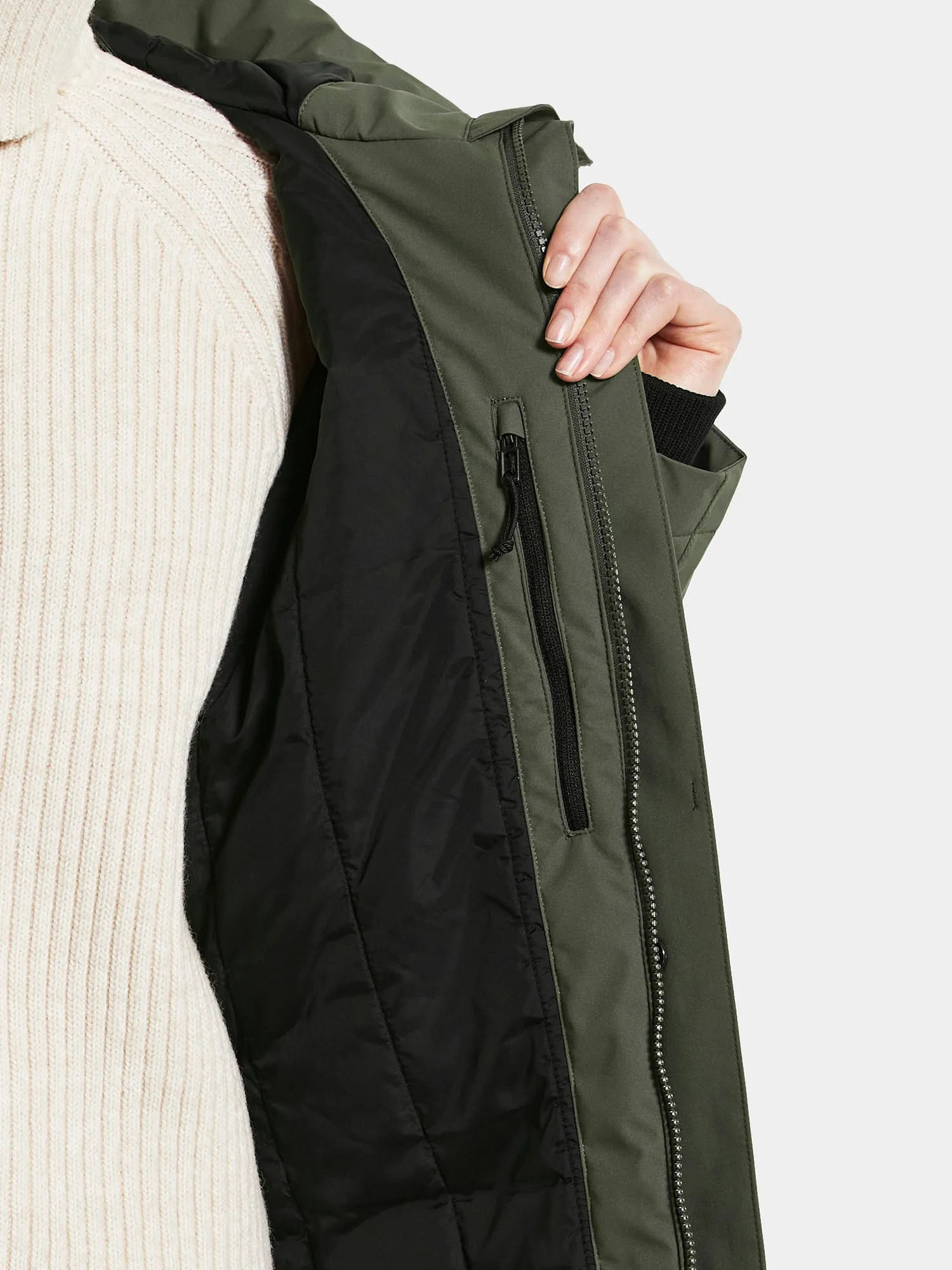 Cajsa Wns Parka 4 - Deep Green