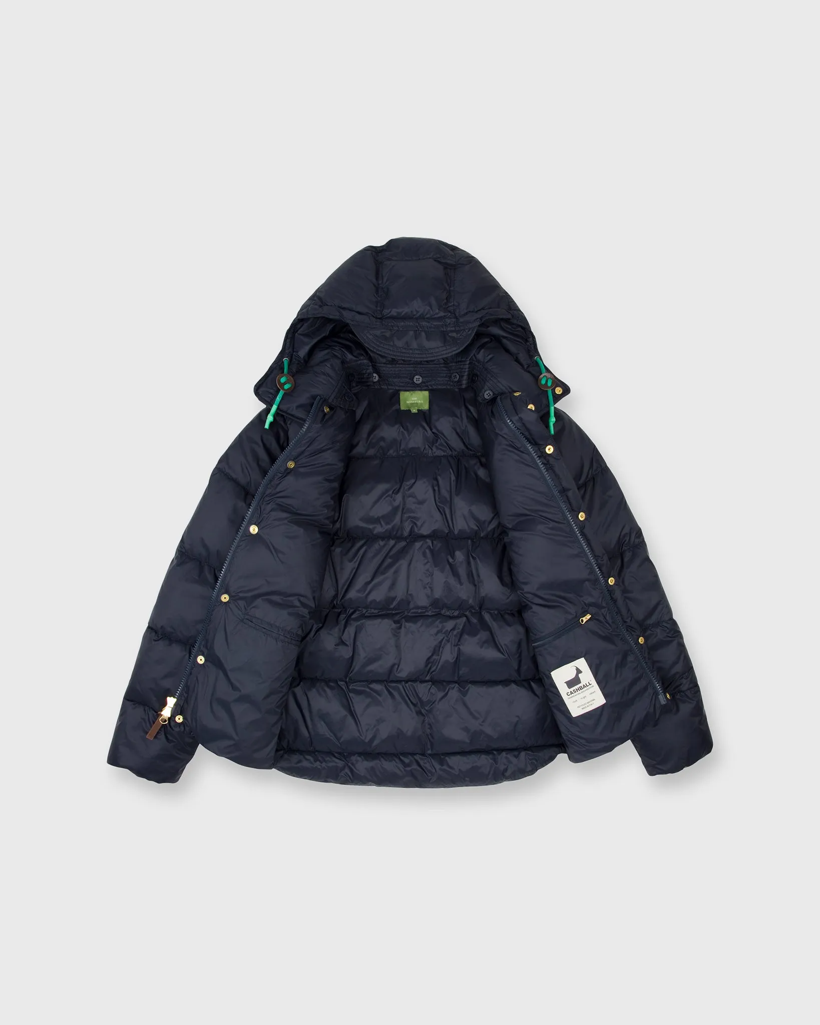 Cashball Jacket in Navy Nylon