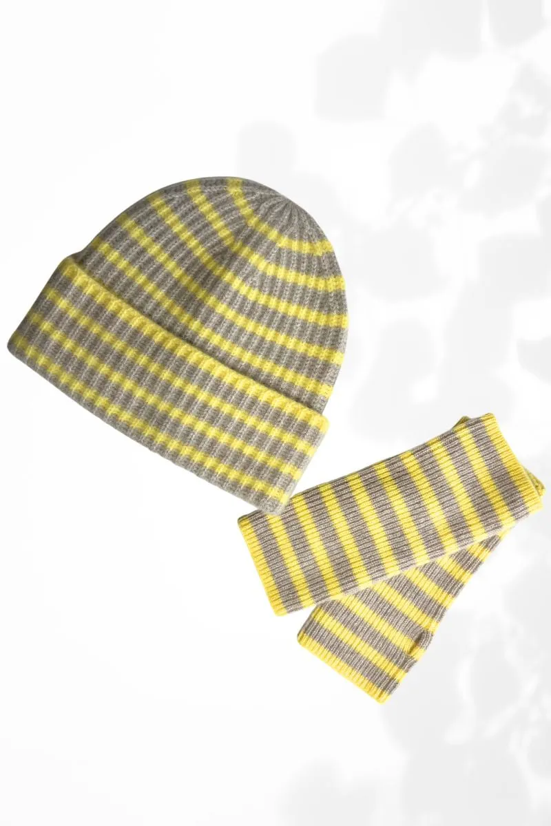 Cashmere Striped Handwarmer