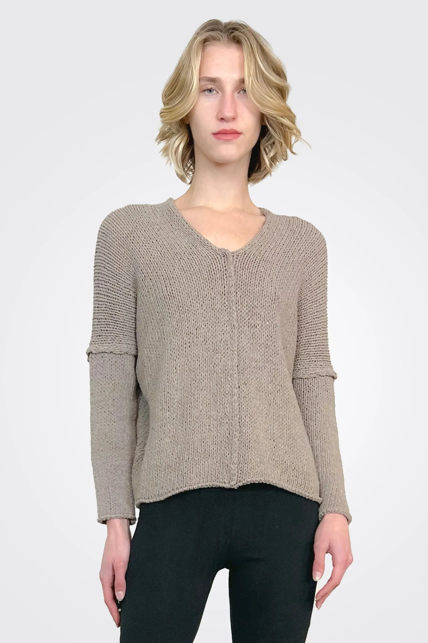 Chess Sweater - Mud Beige