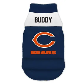 Chicago Bears Custom Pet Parka Puff Vest