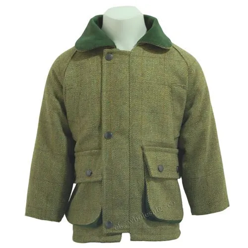 Children's Game Tweed Jacket - Waterproof & Windproof | Premium UK Craftsmanship