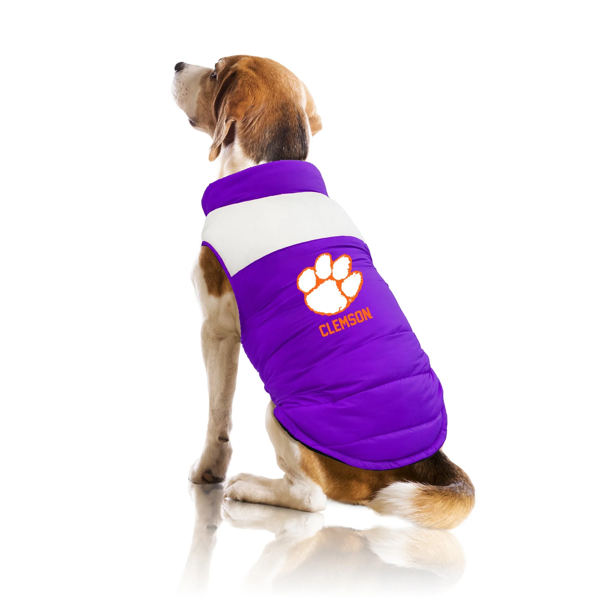 Clemson University Pet Parka Puff Vest