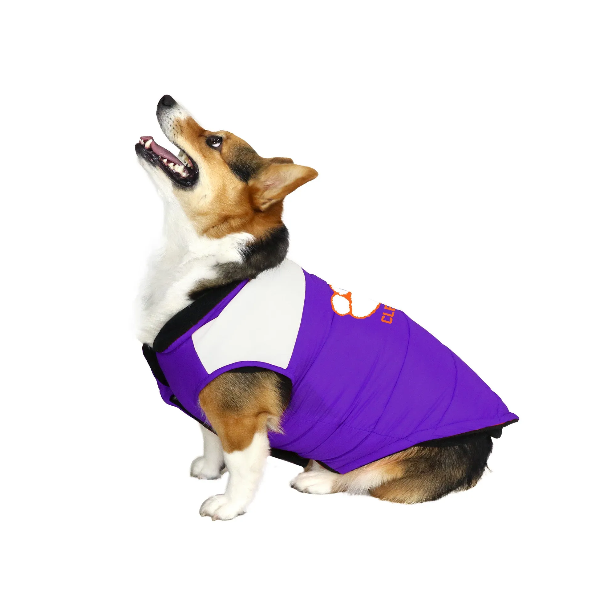 Clemson University Pet Parka Puff Vest