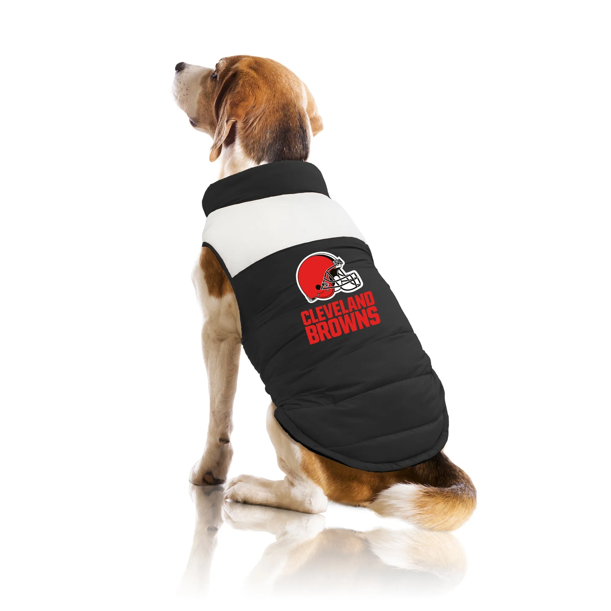 Cleveland Browns Pet Parka Puff Vest