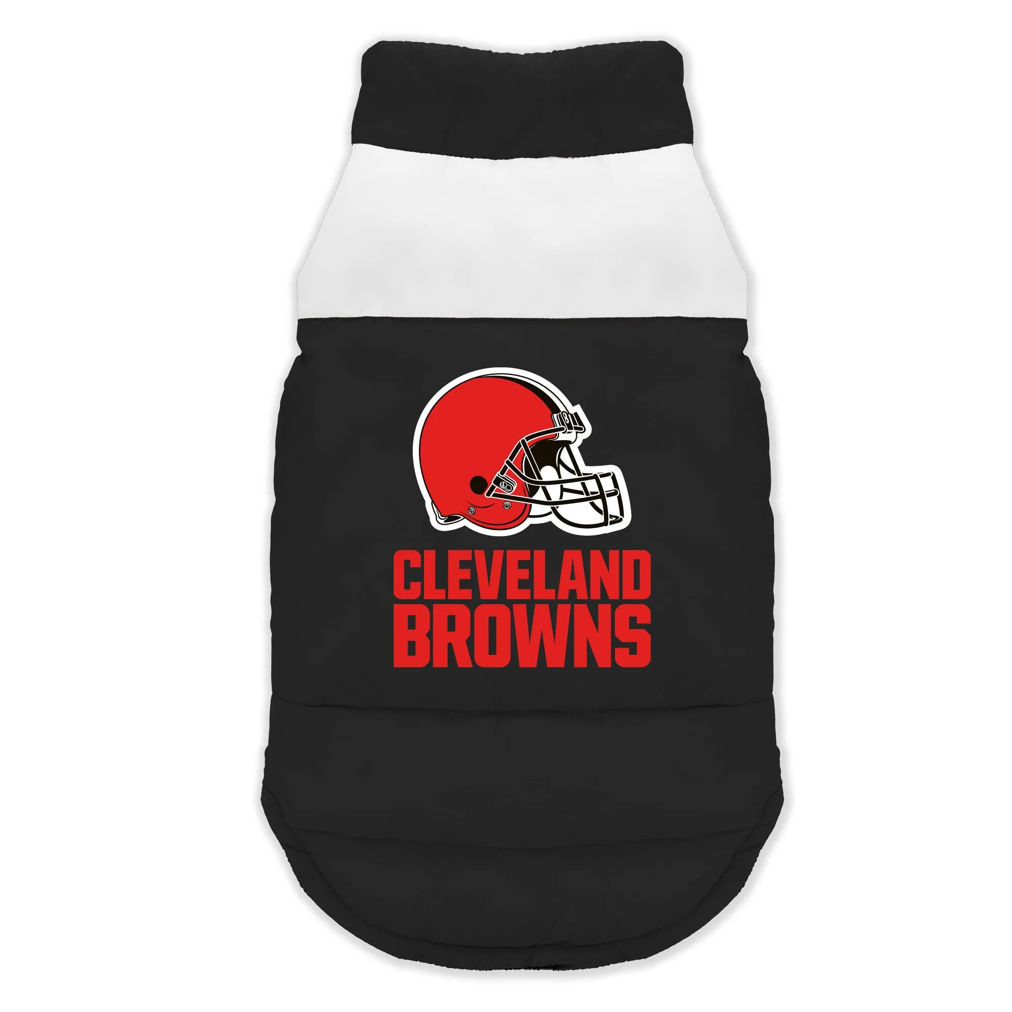 Cleveland Browns Pet Parka Puff Vest