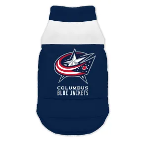 Columbus Blue Jackets Pet Parka Puff Vest