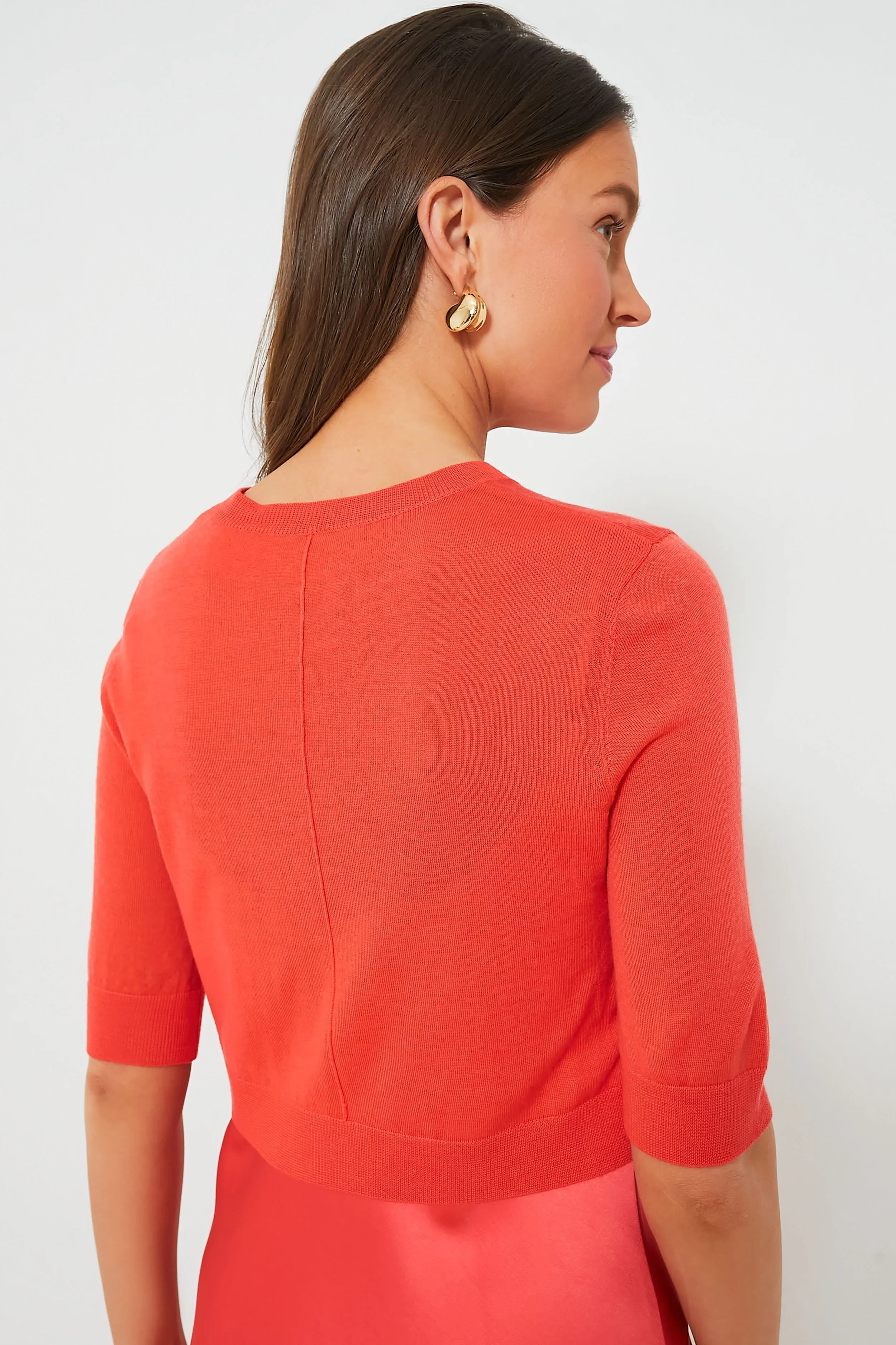 Coral Norah Short Sleeve Crop Sweater