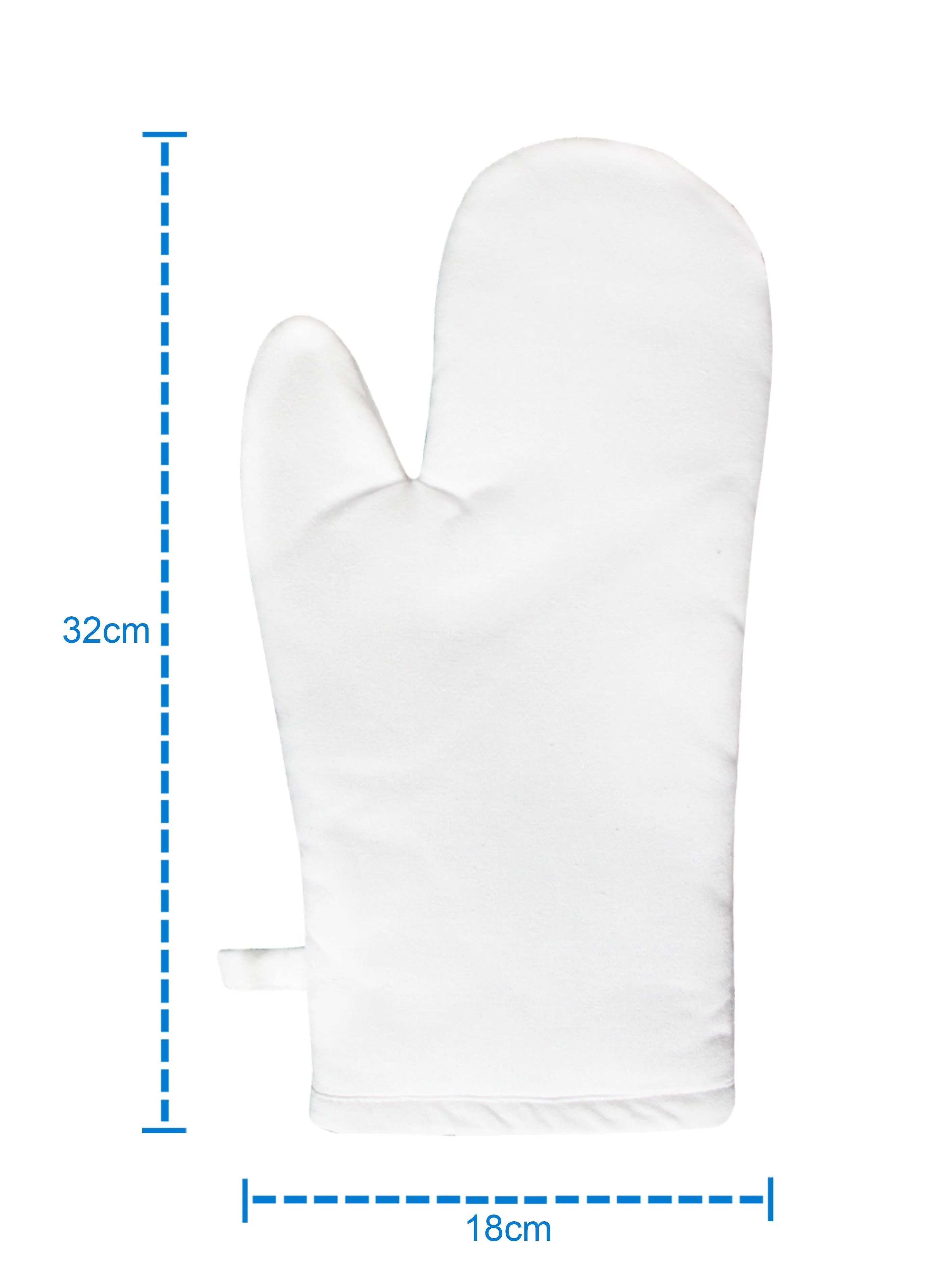 Cotton Solid White Oven Gloves Pack Of 2