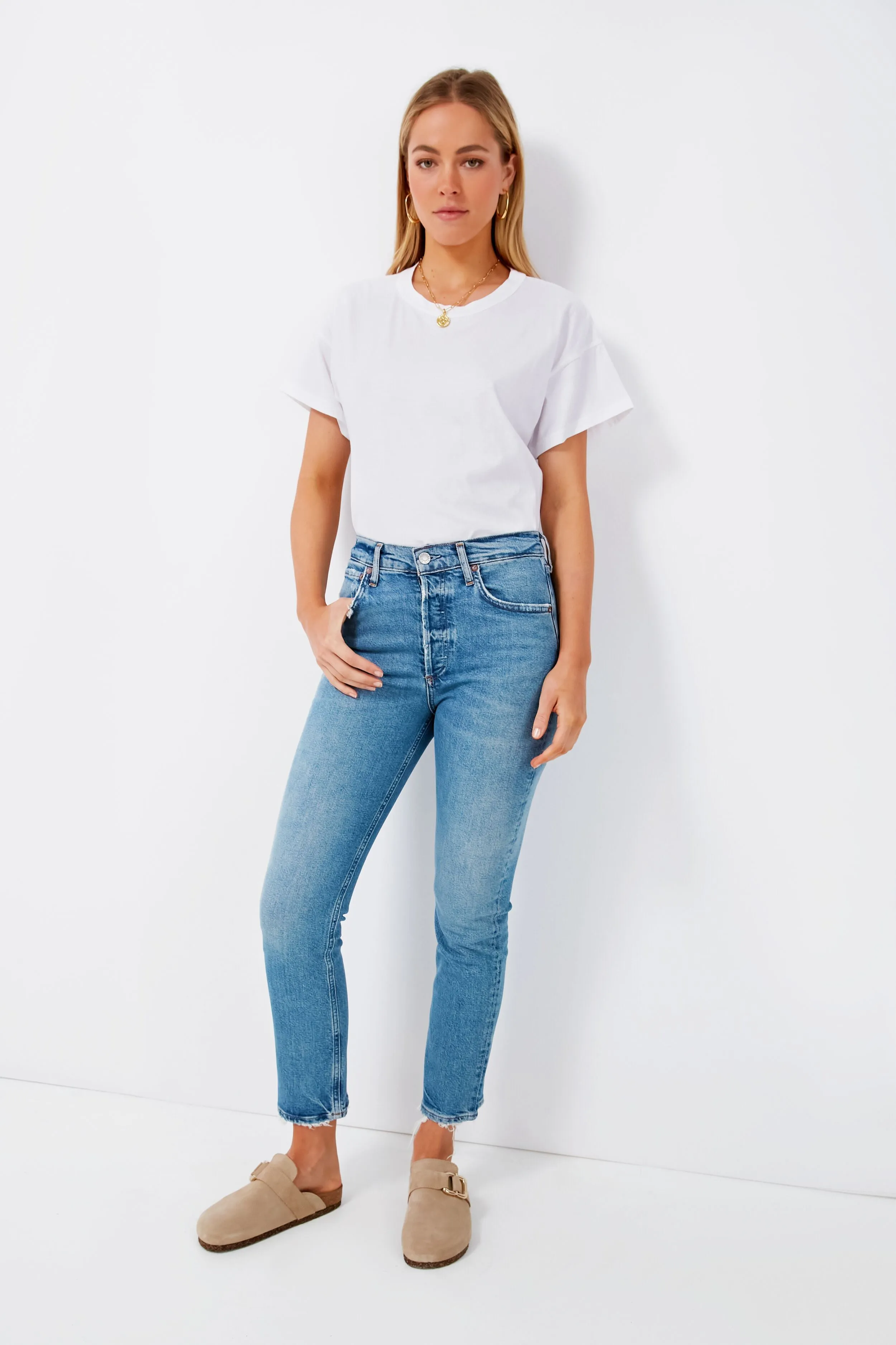 Cove Riley High Rise Straight Crop