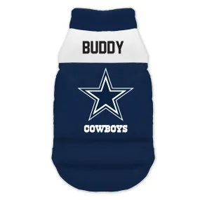 Dallas Cowboys Custom Pet Parka Puff Vest