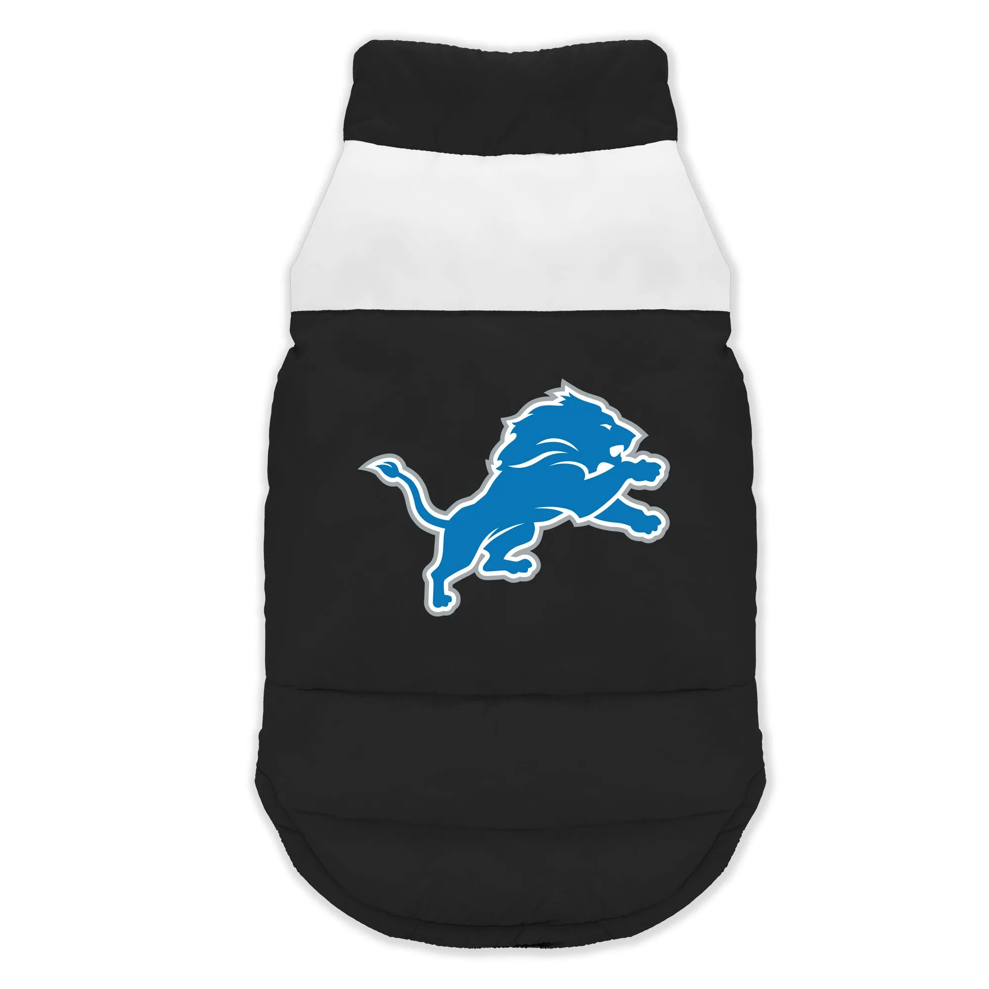 Detroit Lions Pet Parka Puff Vest