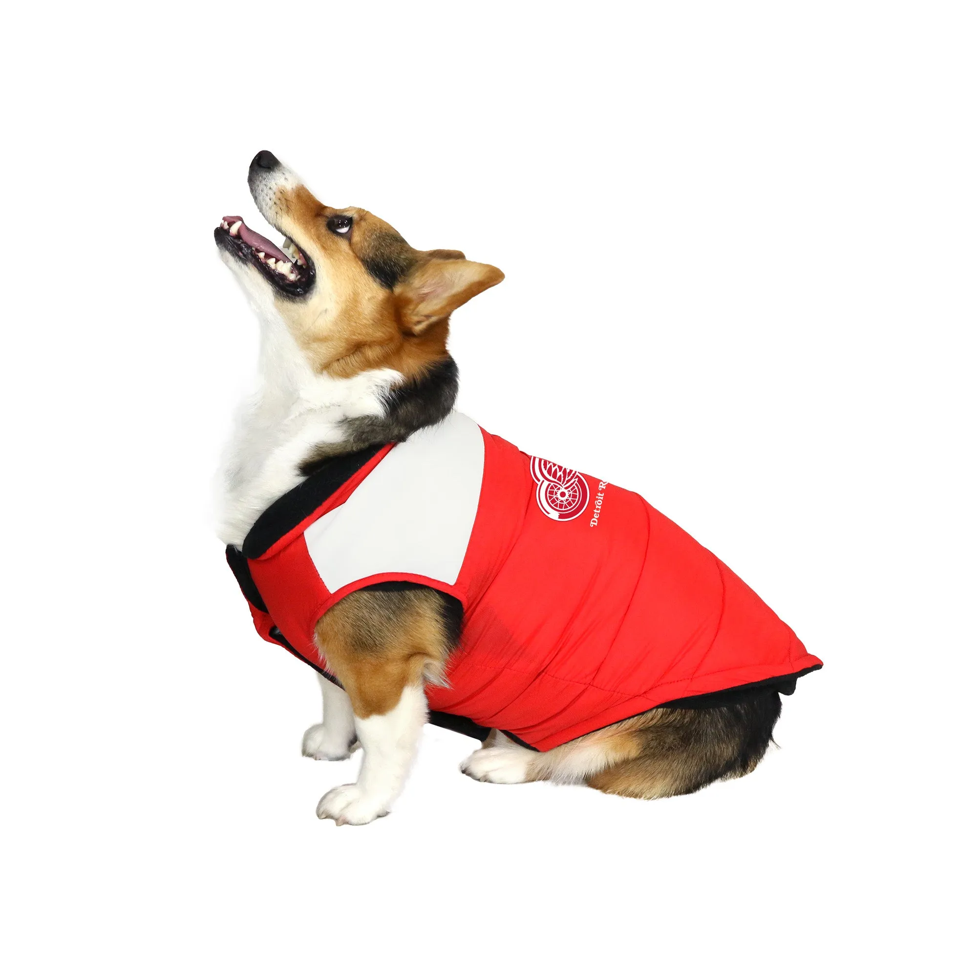 Detroit Red Wings Pet Parka Puff Vest