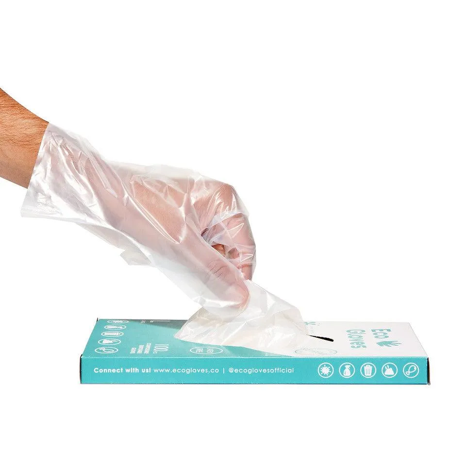 Disposable Eco-Friendly Compostable Gloves (Case of 24 Boxes)