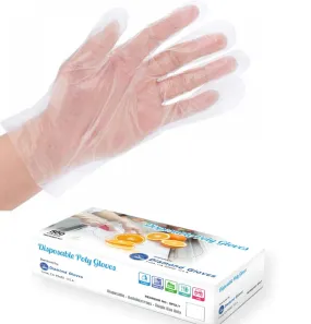 Disposable Poly Gloves Powder Free Multi-Purpose Polyethylene Gloves, 5,000 Gloves