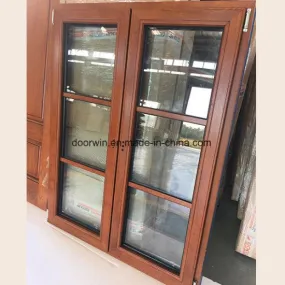 DOORWIN 2021Oak Wood Tilt Turn Window, Timber Window - China Window, Wood Aluminum Window