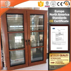 Doorwin Group Red Oak Aluminium Profile Tilt Turn Windows - China Window, Wood Aluminum Window