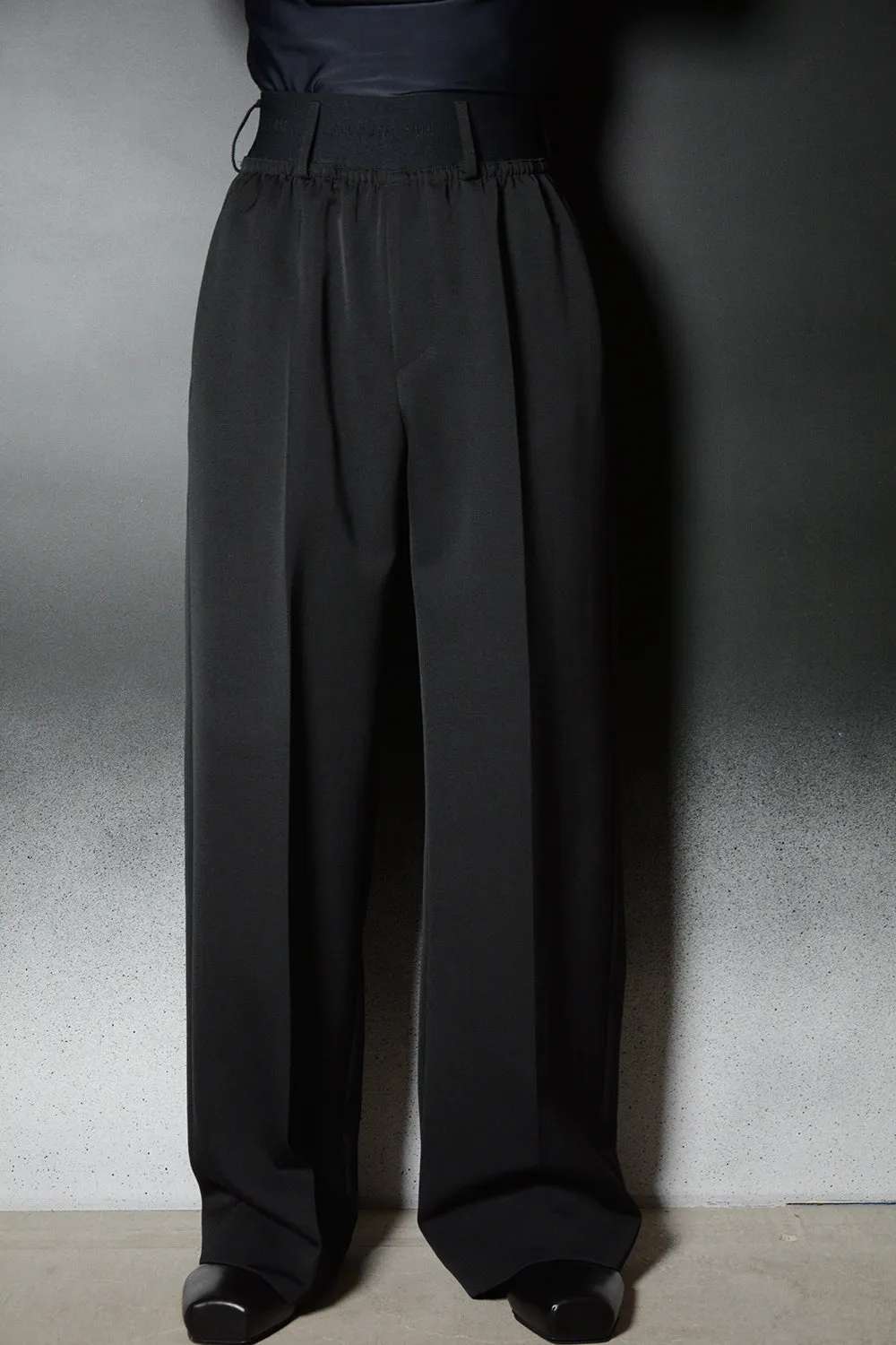 ELASTIC WAIST PANTS - TAILORING WOOL