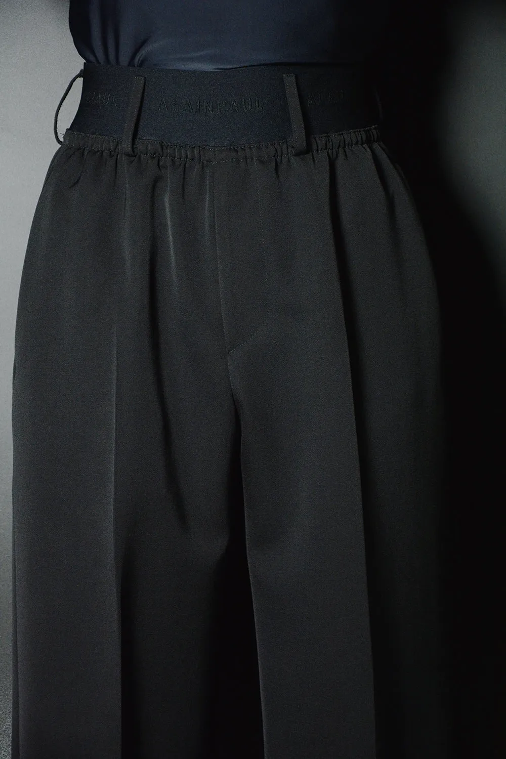 ELASTIC WAIST PANTS - TAILORING WOOL