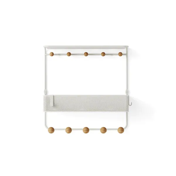 Estique Shelf with Hooks