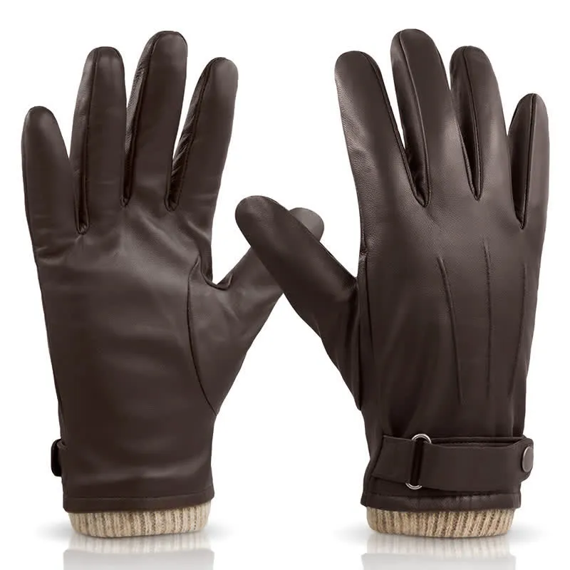 Fashionable Winter Sheepskin Thick Velvet Sheepskin Gloves