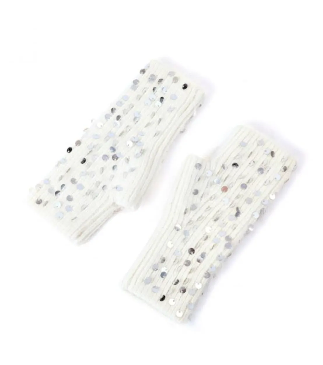 Fingerless Gloves  - Cream