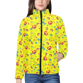 Fleur Indigine Mais Women's Stand Collar Padded Jacket