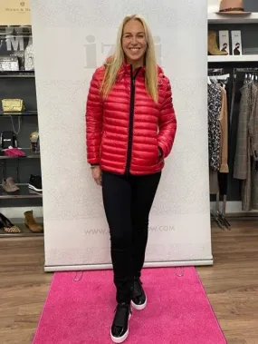 Frieda & Freddies Quilted Chilli Red Puffa Jacket 3702 Col 307