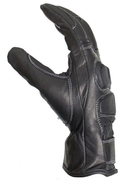 Full Finger Leather Riding Gloves, GLZ68-11N-DL