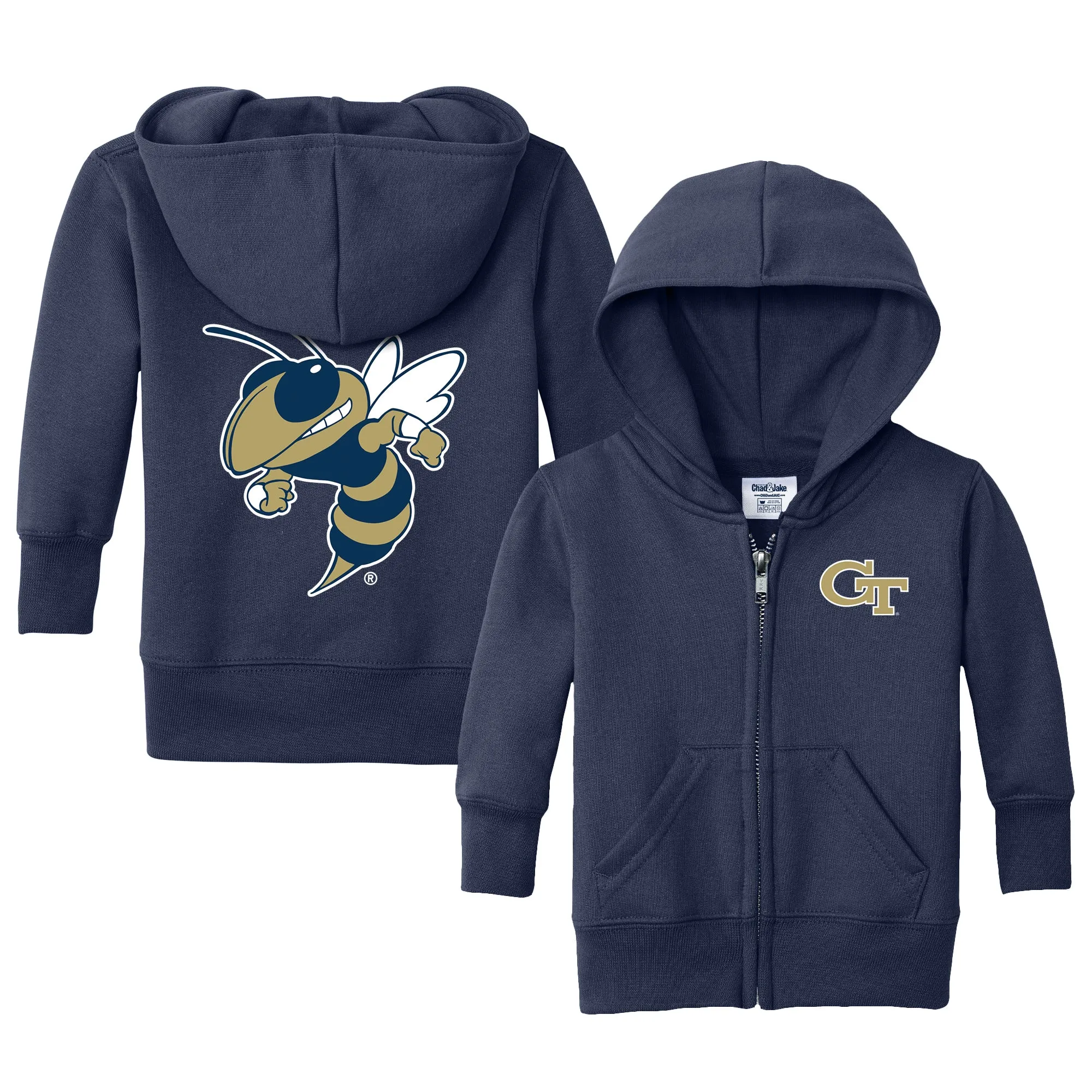 Georgia Tech Yellow Jackets Logo Infant Full-Zip Sweatshirt