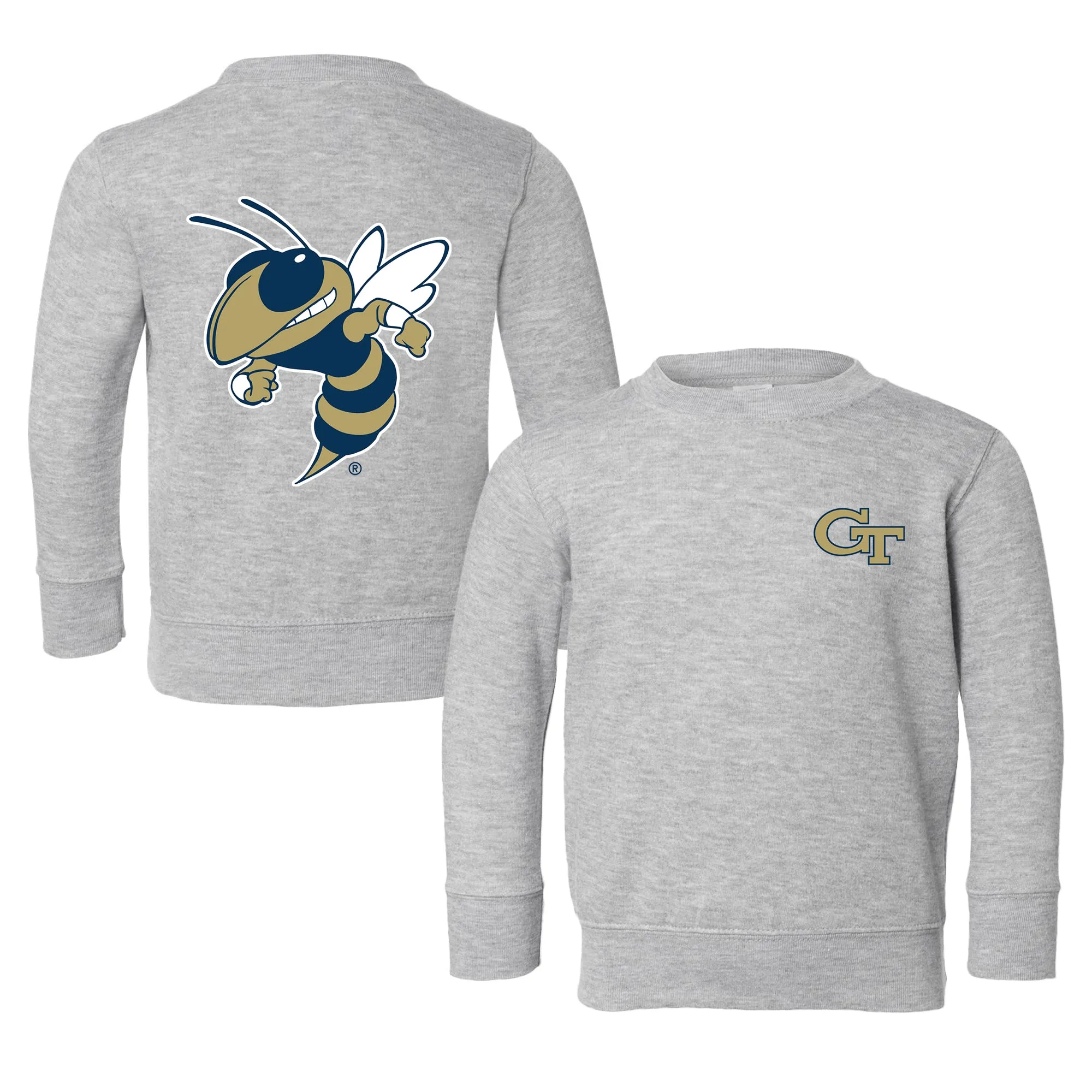 Georgia Tech Yellow Jackets Logo Toddler Crewneck Sweatshirt