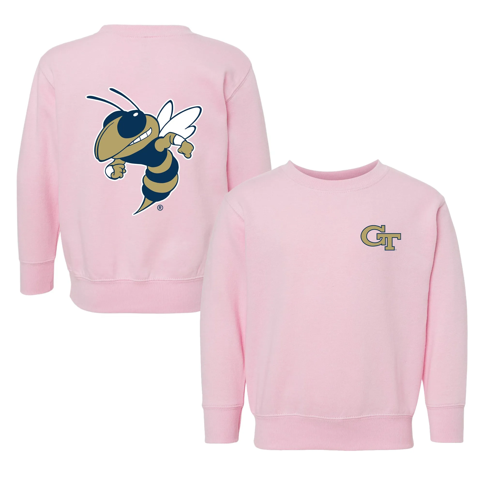 Georgia Tech Yellow Jackets Logo Toddler Crewneck Sweatshirt