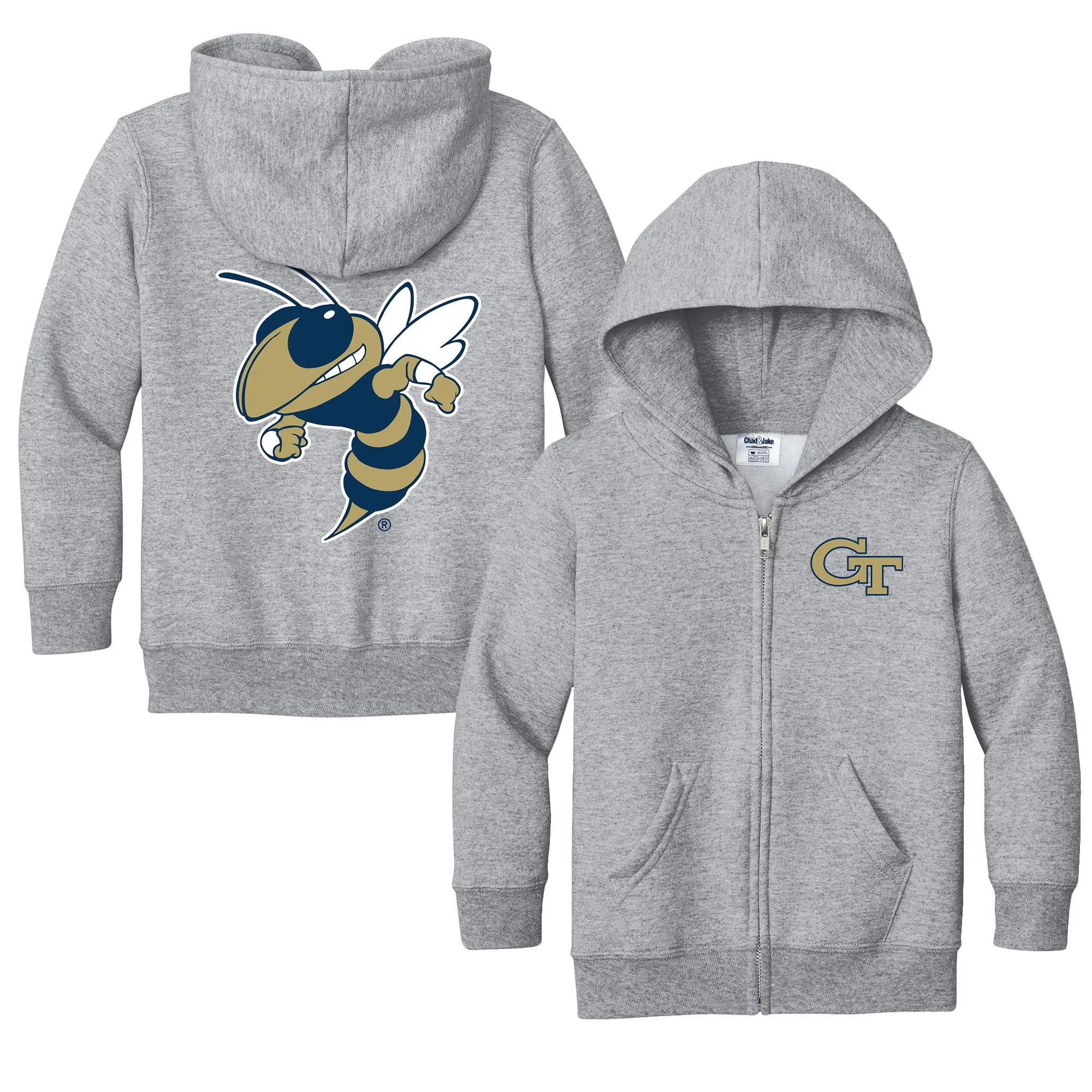 Georgia Tech Yellow Jackets Logo Toddler Full-Zip Sweatshirt