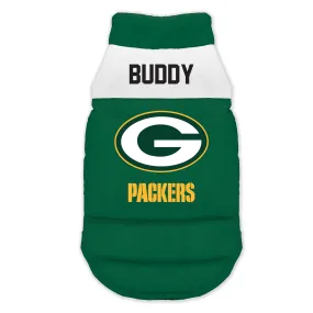 Green Bay Packers Custom Pet Parka Puff Vest