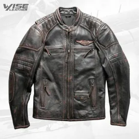 Harley Davidson Passion Velocity Men’s Genuine Leather Biker Jacket