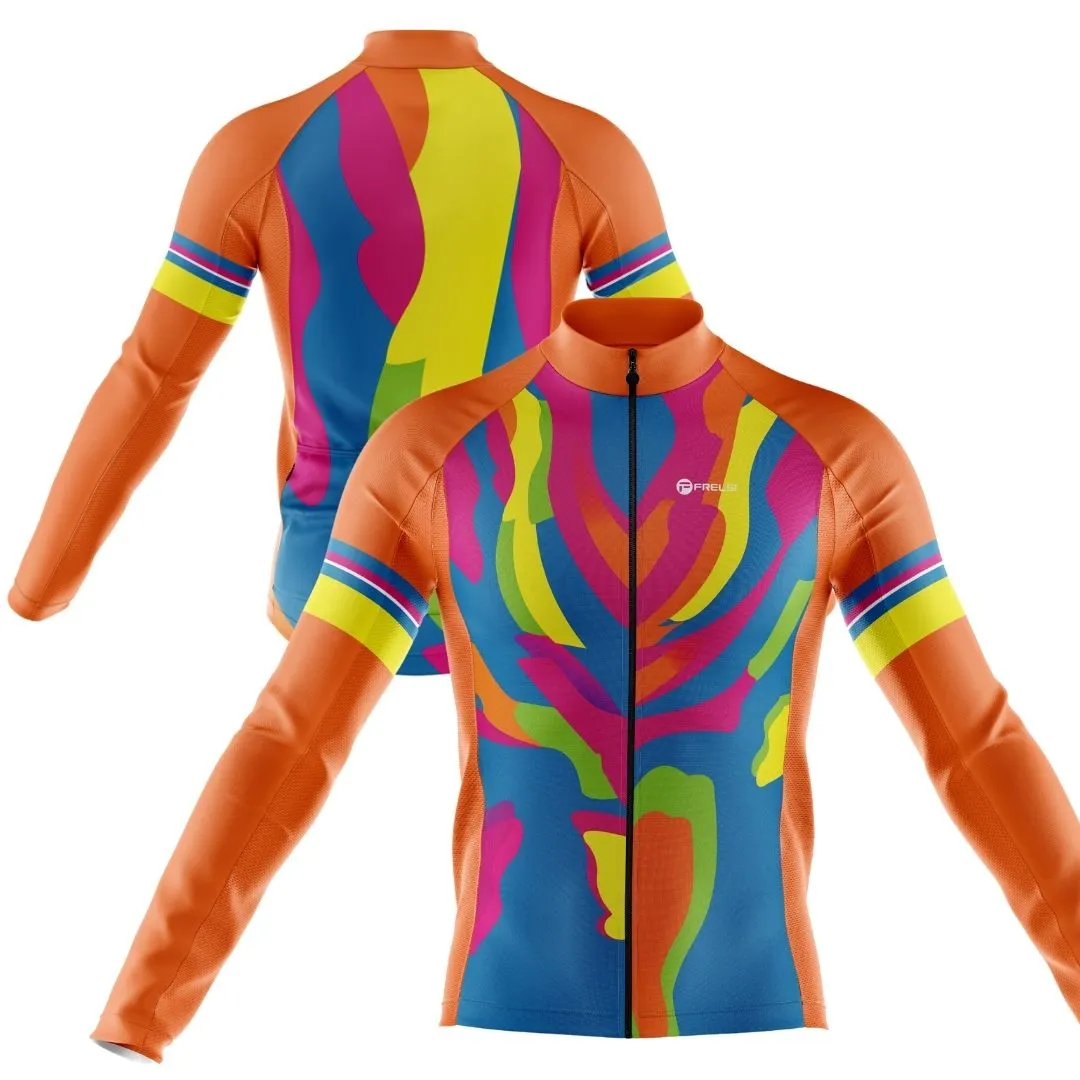 Harmony Hues | Men's Long Sleeve Cycling Jersey