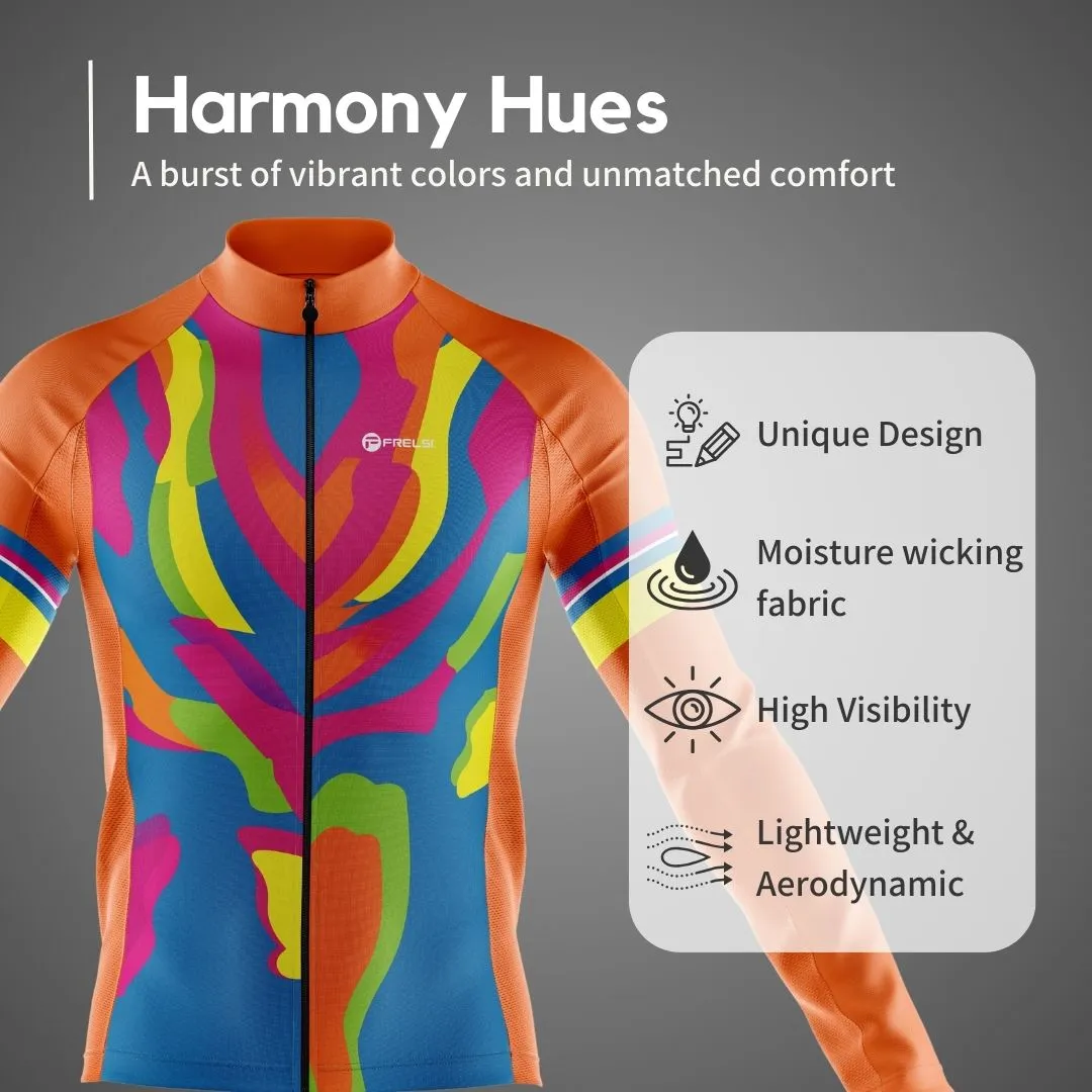 Harmony Hues | Men's Long Sleeve Cycling Jersey