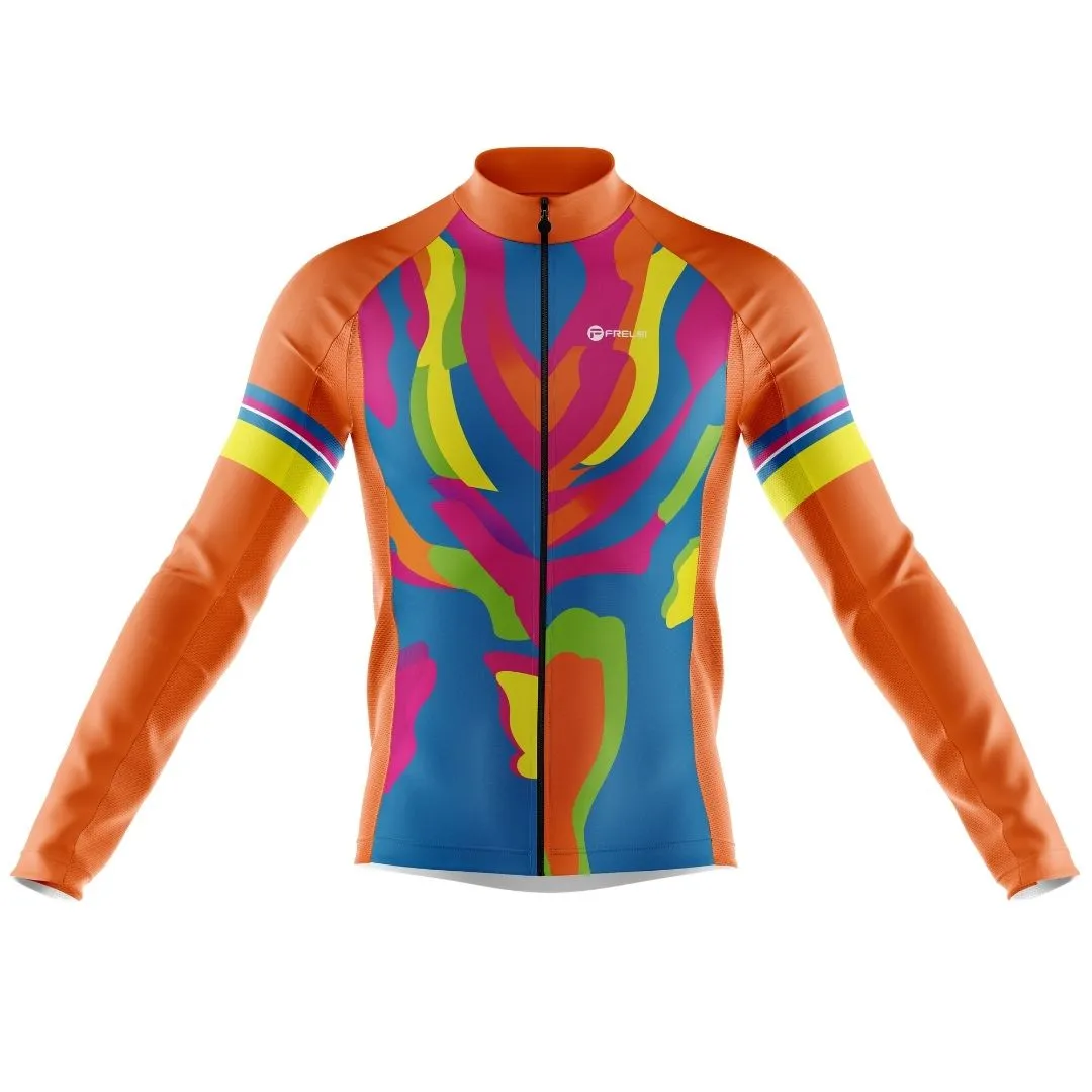 Harmony Hues | Men's Long Sleeve Cycling Jersey